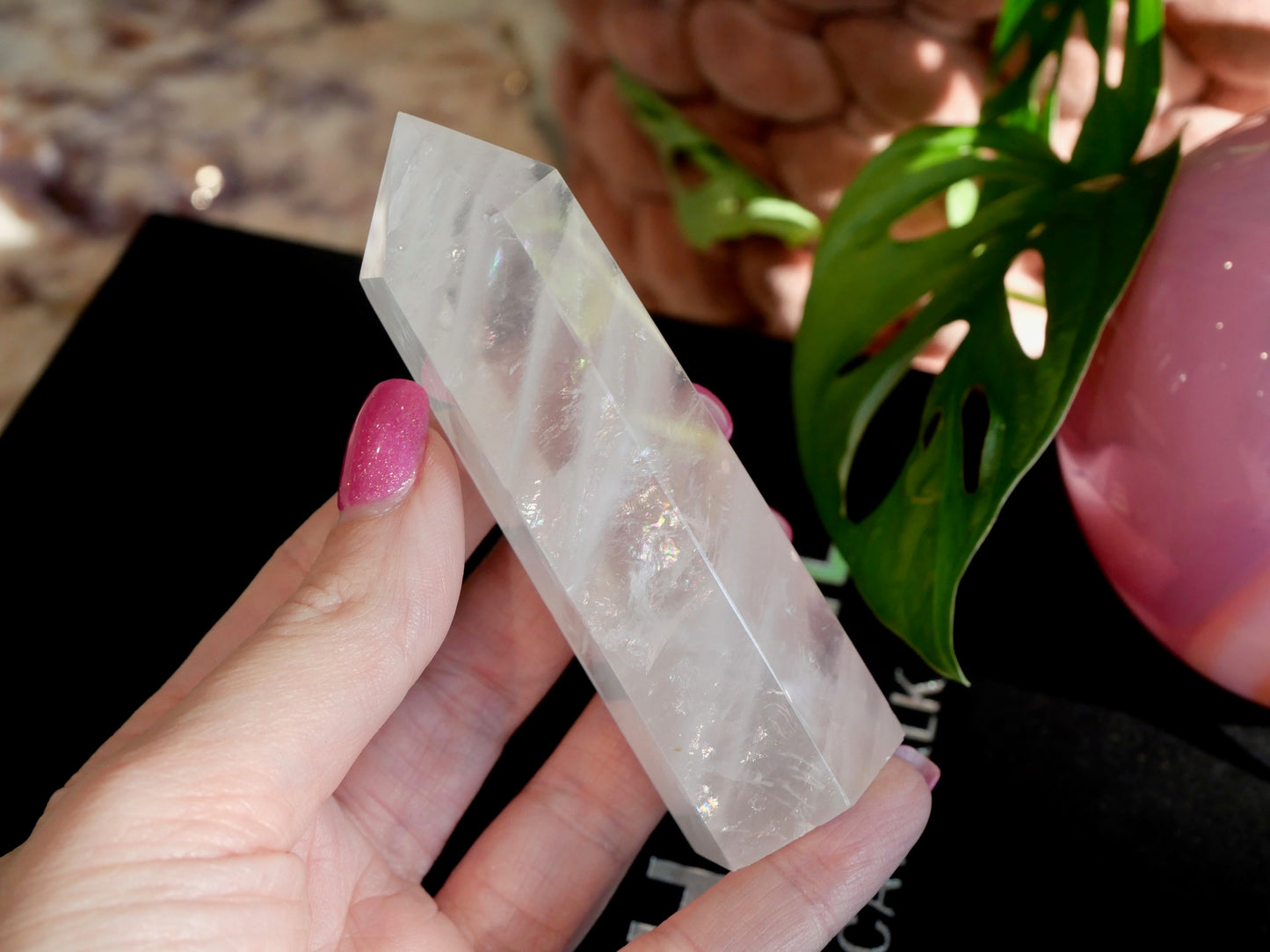 Mozambique Rose Quartz Tower No 130