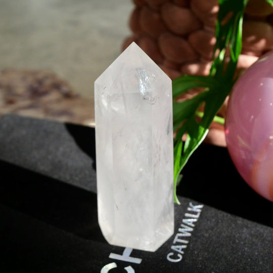 Mozambique Rose Quartz Tower No 131