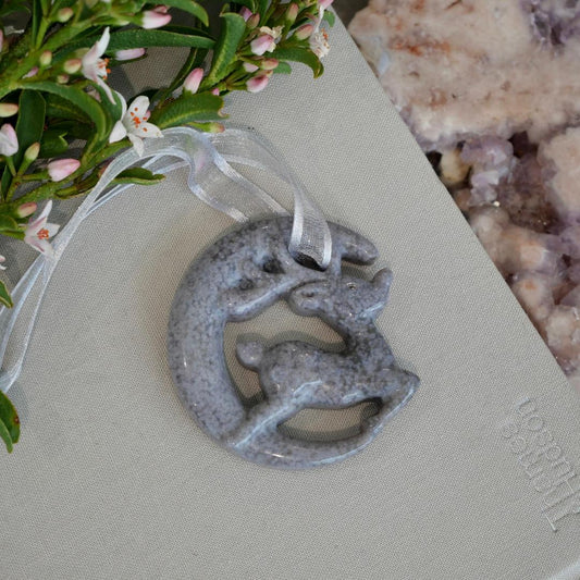 Ocean Jasper Reindeer Hanging Decoration No 3