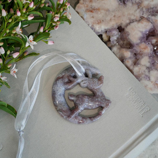 Ocean Jasper Reindeer Hanging Decoration No 9
