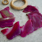 Pink Agate Butterfly Wind Chime