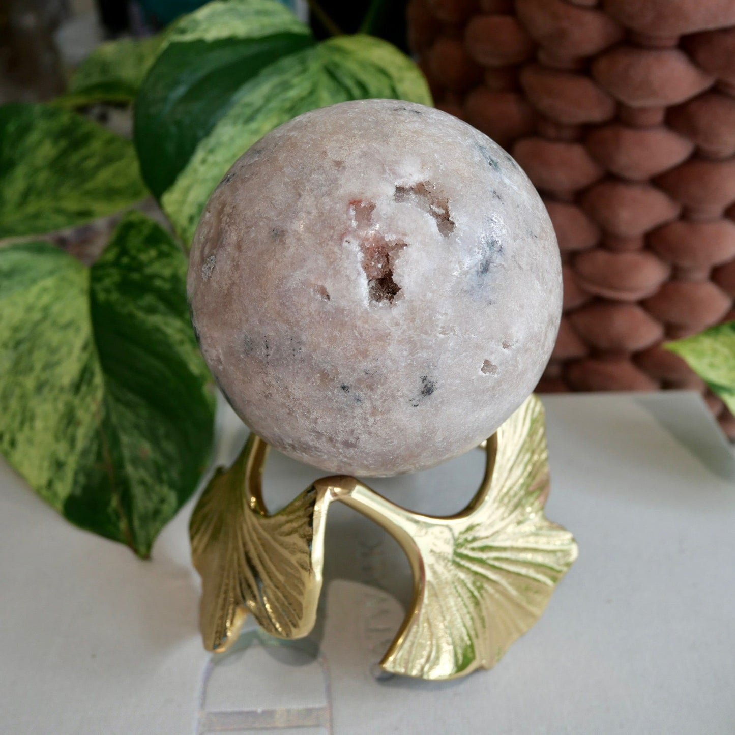 Pink Amethyst Sphere No 85