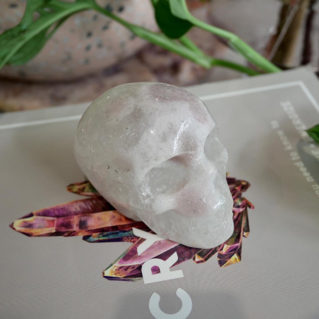 Pink Amethyst Skull