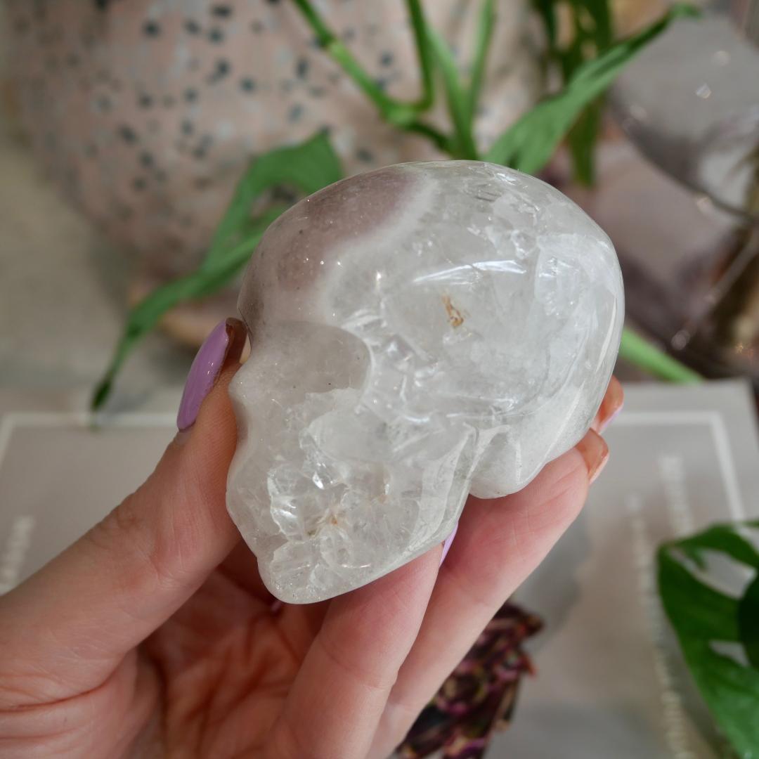 Pink Amethyst Skull