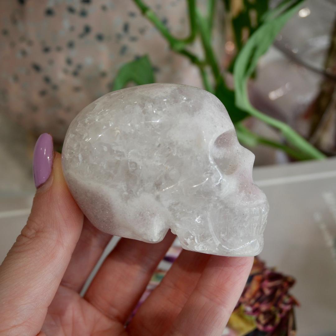 Pink Amethyst Skull