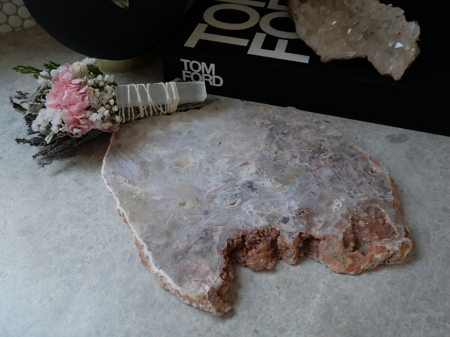 Pink Amethyst Slab No 74