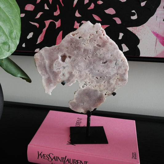 Pink Amethyst High Grade Slab on a Stand No 296