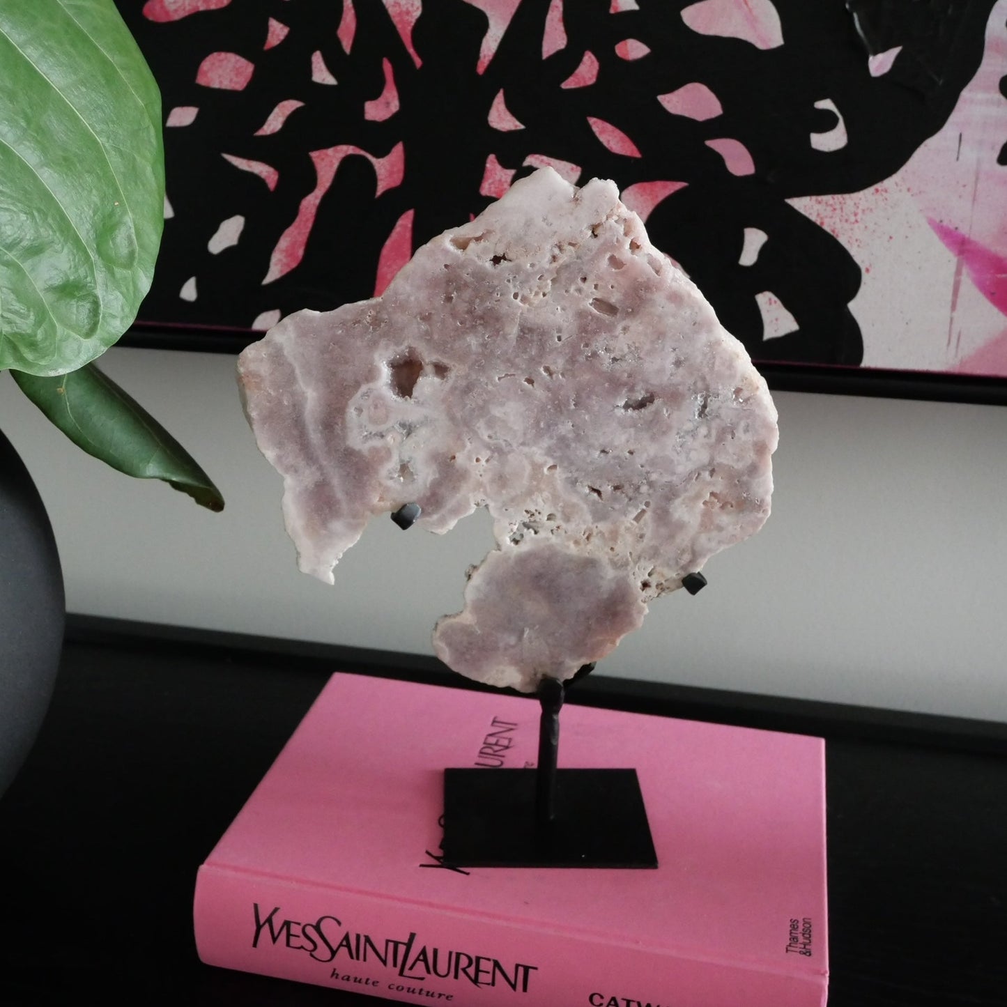 Pink Amethyst High Grade Slab on a Stand No 296