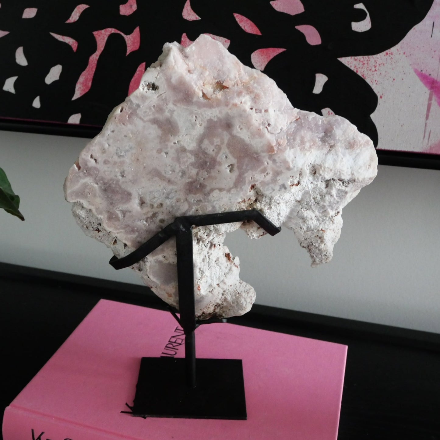 Pink Amethyst High Grade Slab on a Stand No 296