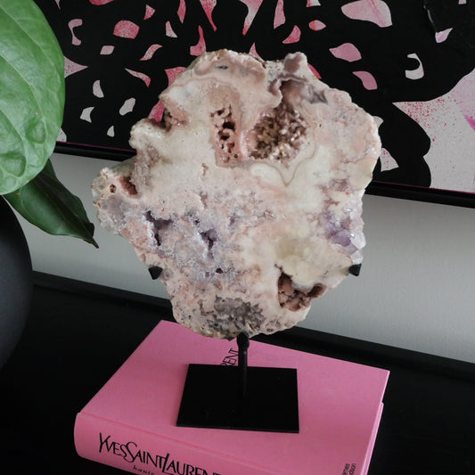 Pink Amethyst High Grade Slab on a Stand No 299