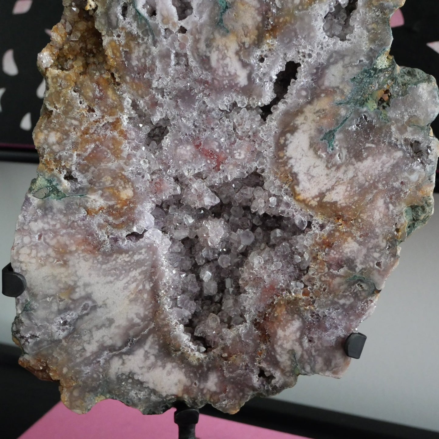 Pink Amethyst High Grade Slab on a Stand No 302