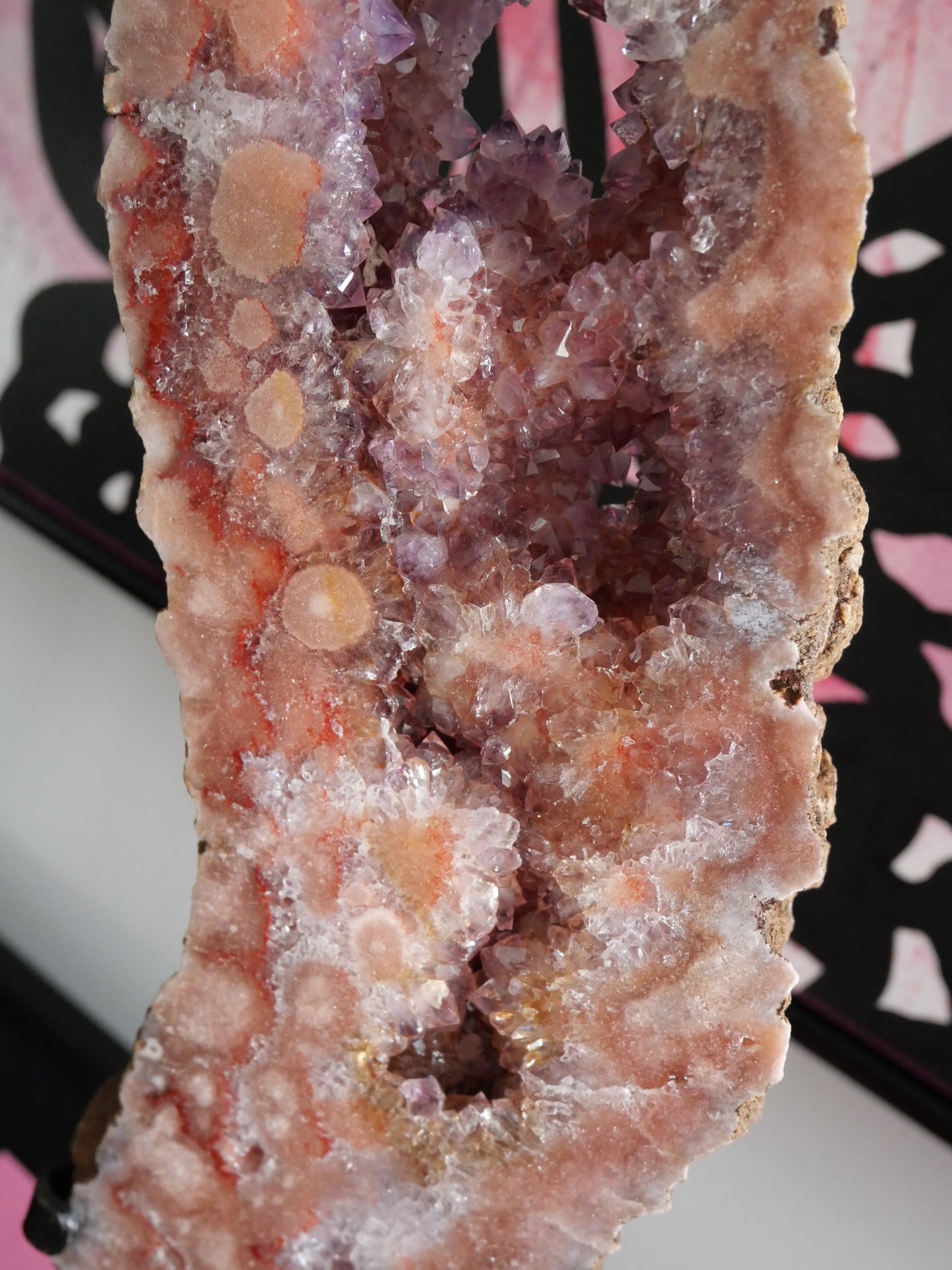 Pink Amethyst High Grade Slab on a Stand No 304