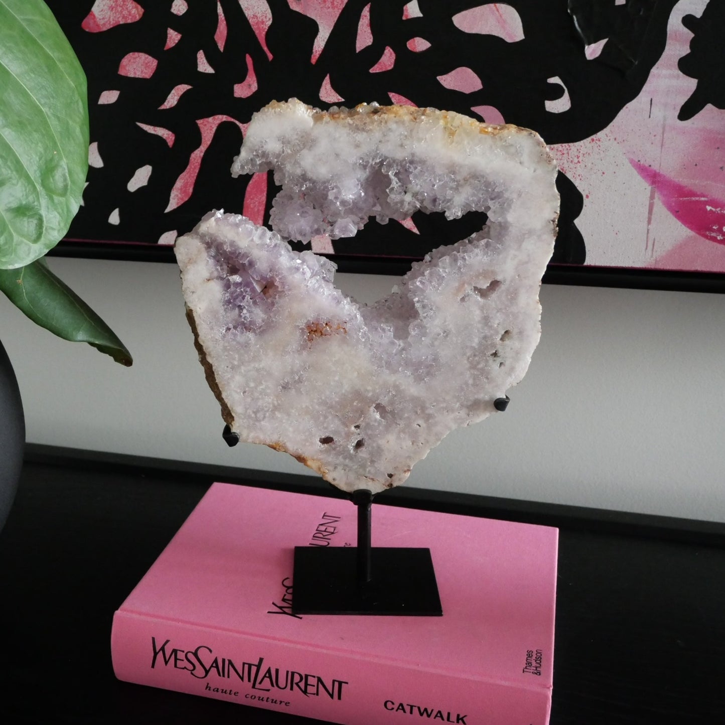 Pink Amethyst High Grade Slab on a Stand No 305