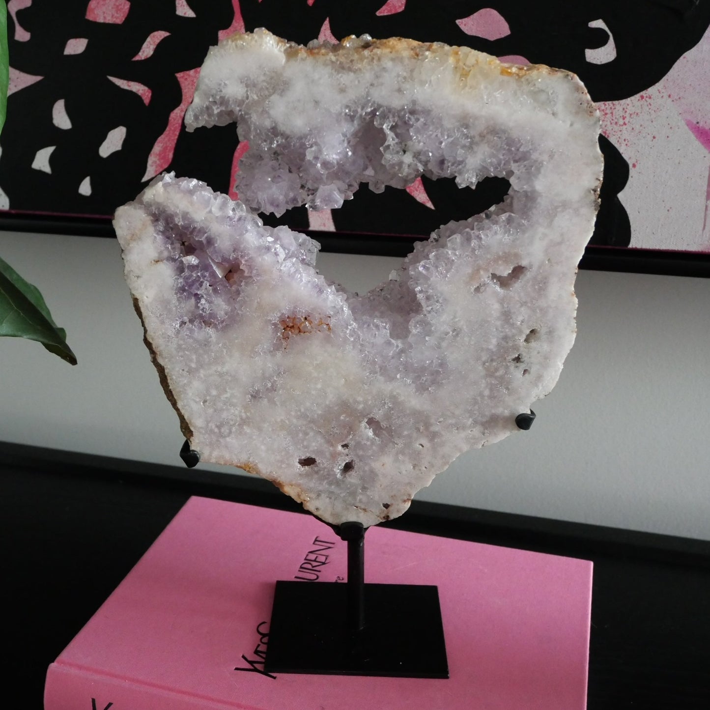 Pink Amethyst High Grade Slab on a Stand No 305