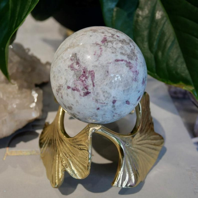 Pink Blossom Tourmaline 70mm Sphere No 15