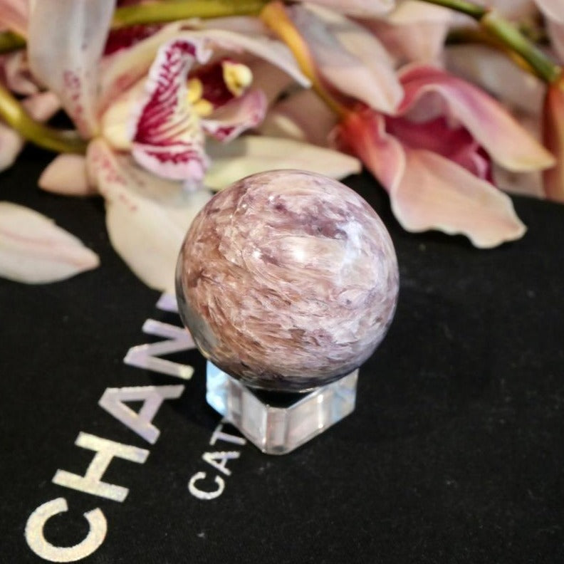 Pink Charoite Sphere No 115