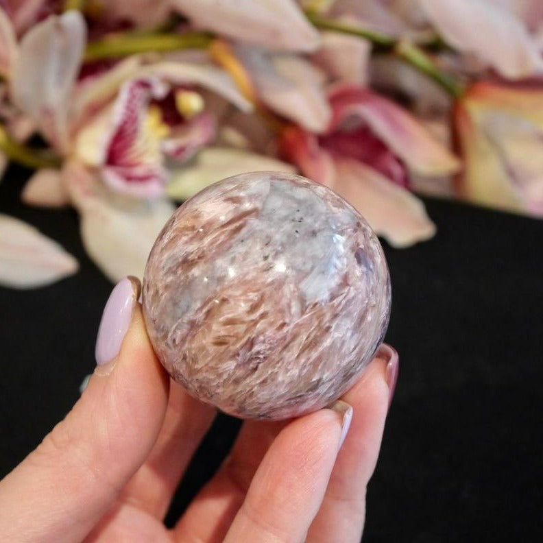 Pink Charoite Sphere No 115