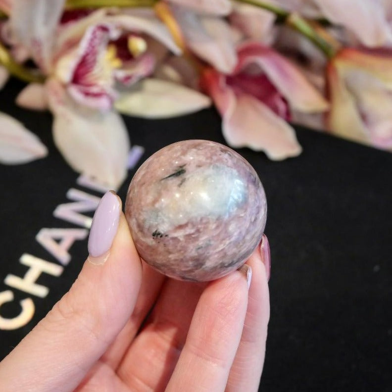 Pink Charoite Sphere No 116