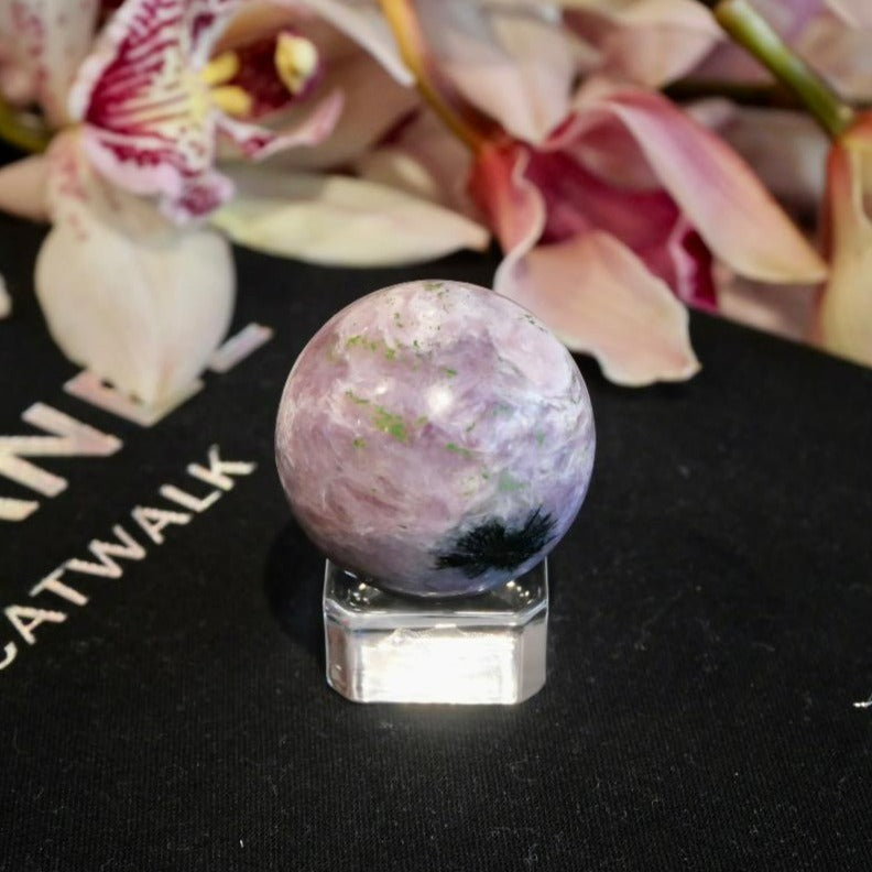 Pink Charoite Sphere No 118