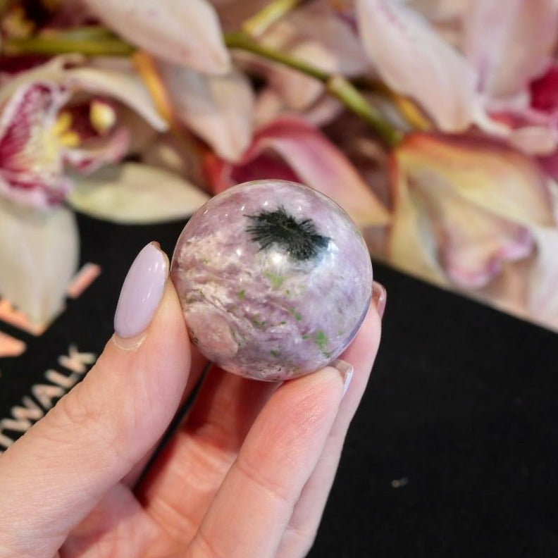 Pink Charoite Sphere No 118