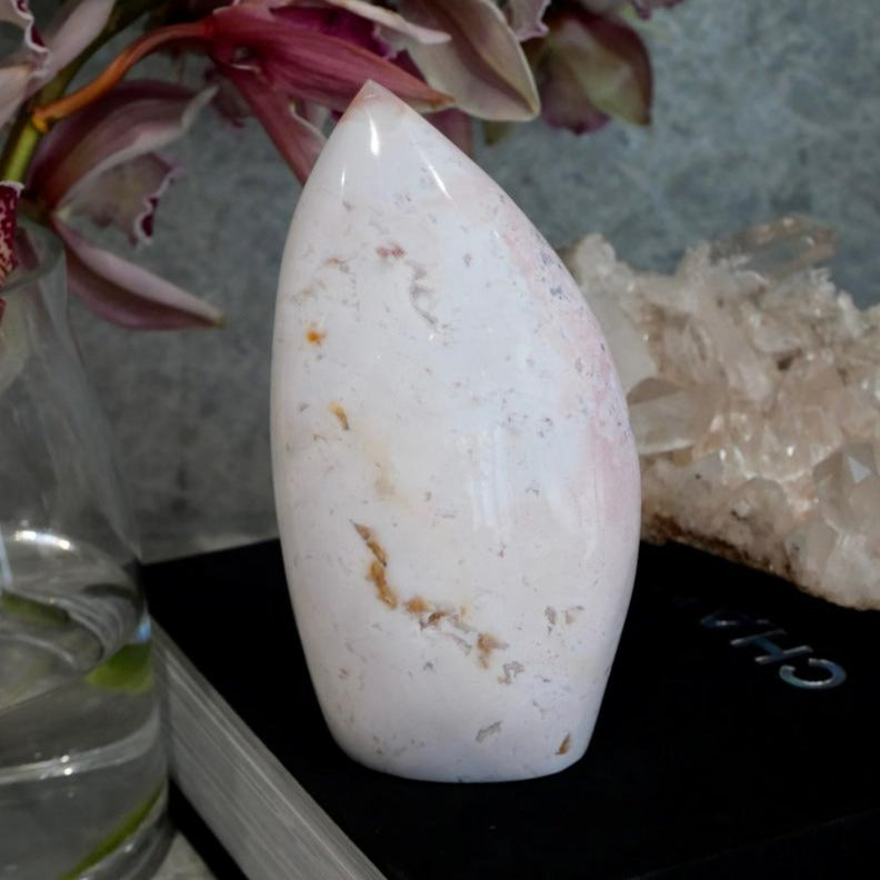 Pink Druzy Ocean Jasper Free Form No 289