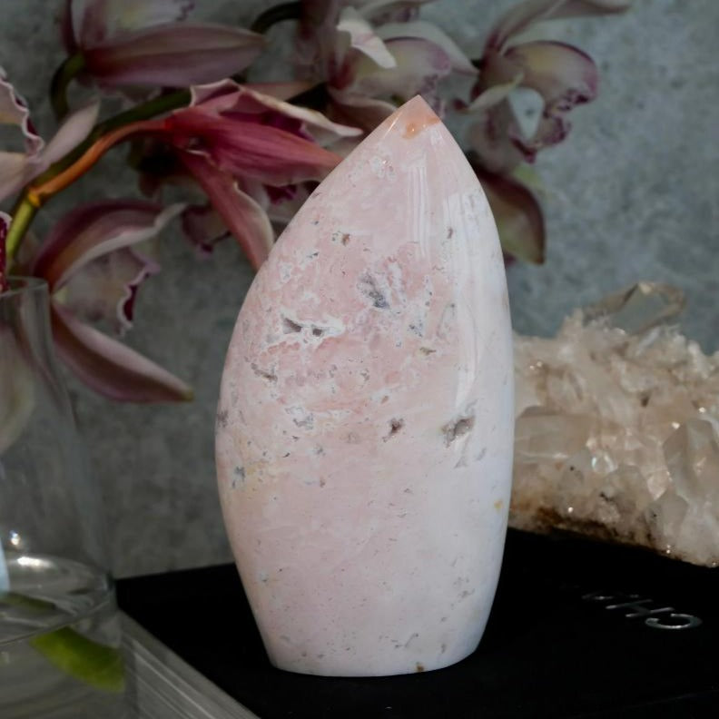 Pink Druzy Ocean Jasper Free Form No 289