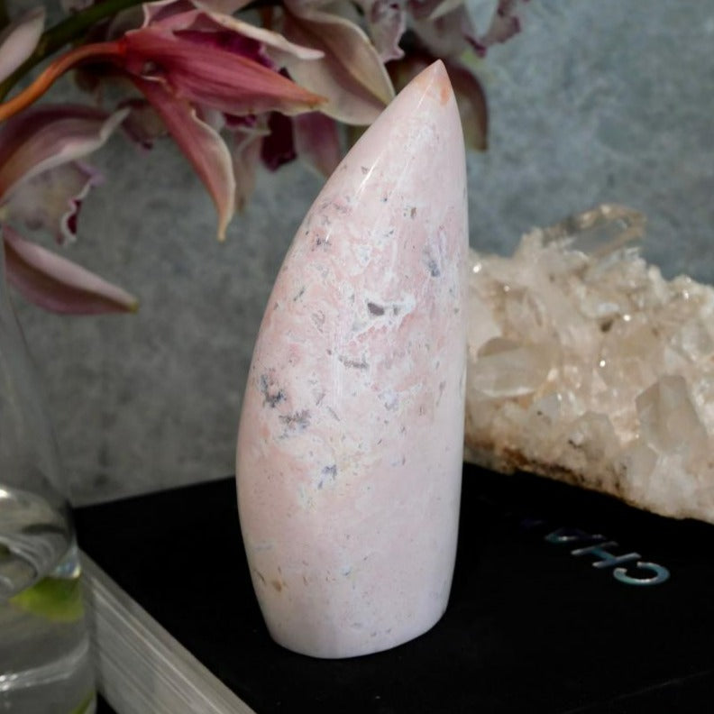 Pink Druzy Ocean Jasper Free Form No 289