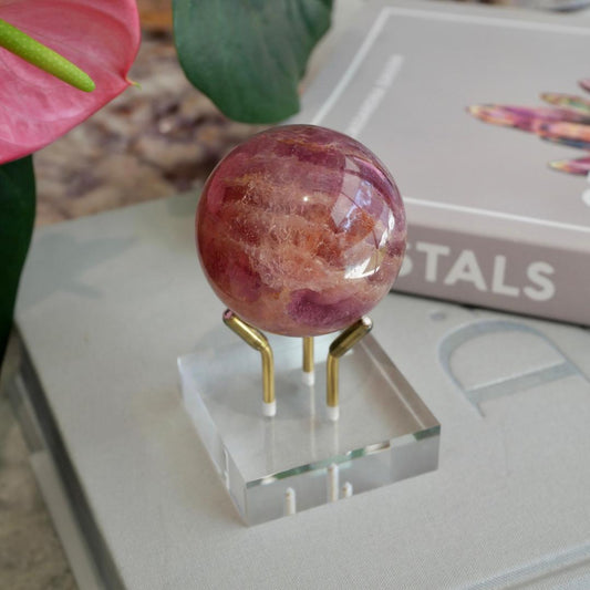 Pink Lemonade Fluorite Sphere No 63