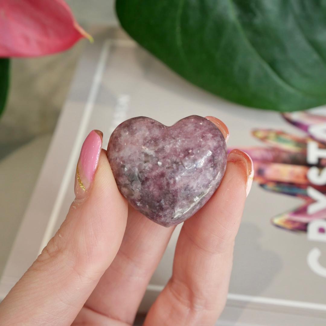 Pink Tourmaline Small Hearts