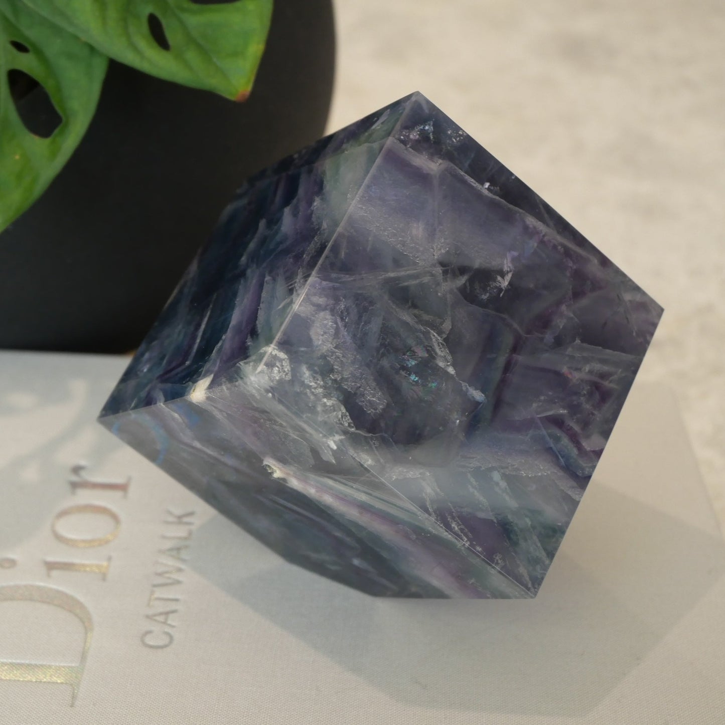 Rainbow Fluorite Cube No 271