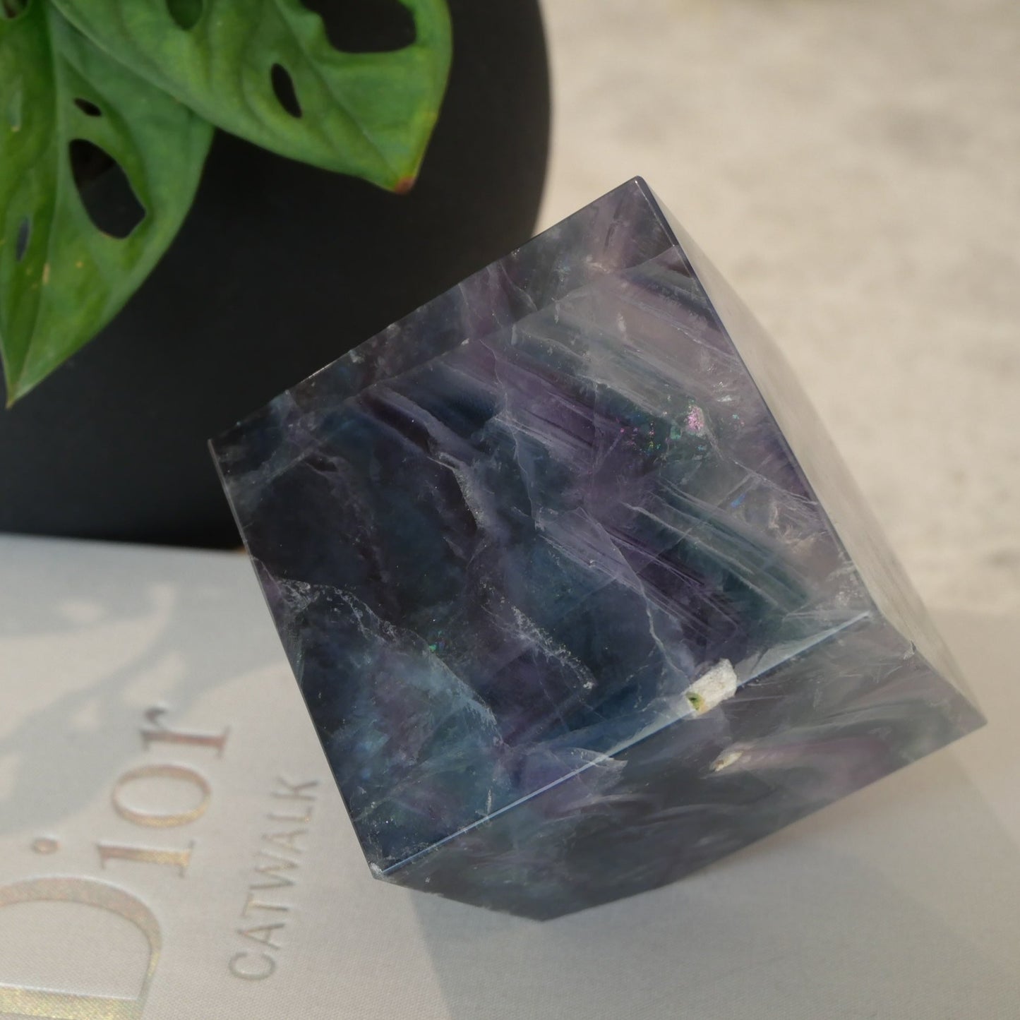 Rainbow Fluorite Cube No 271