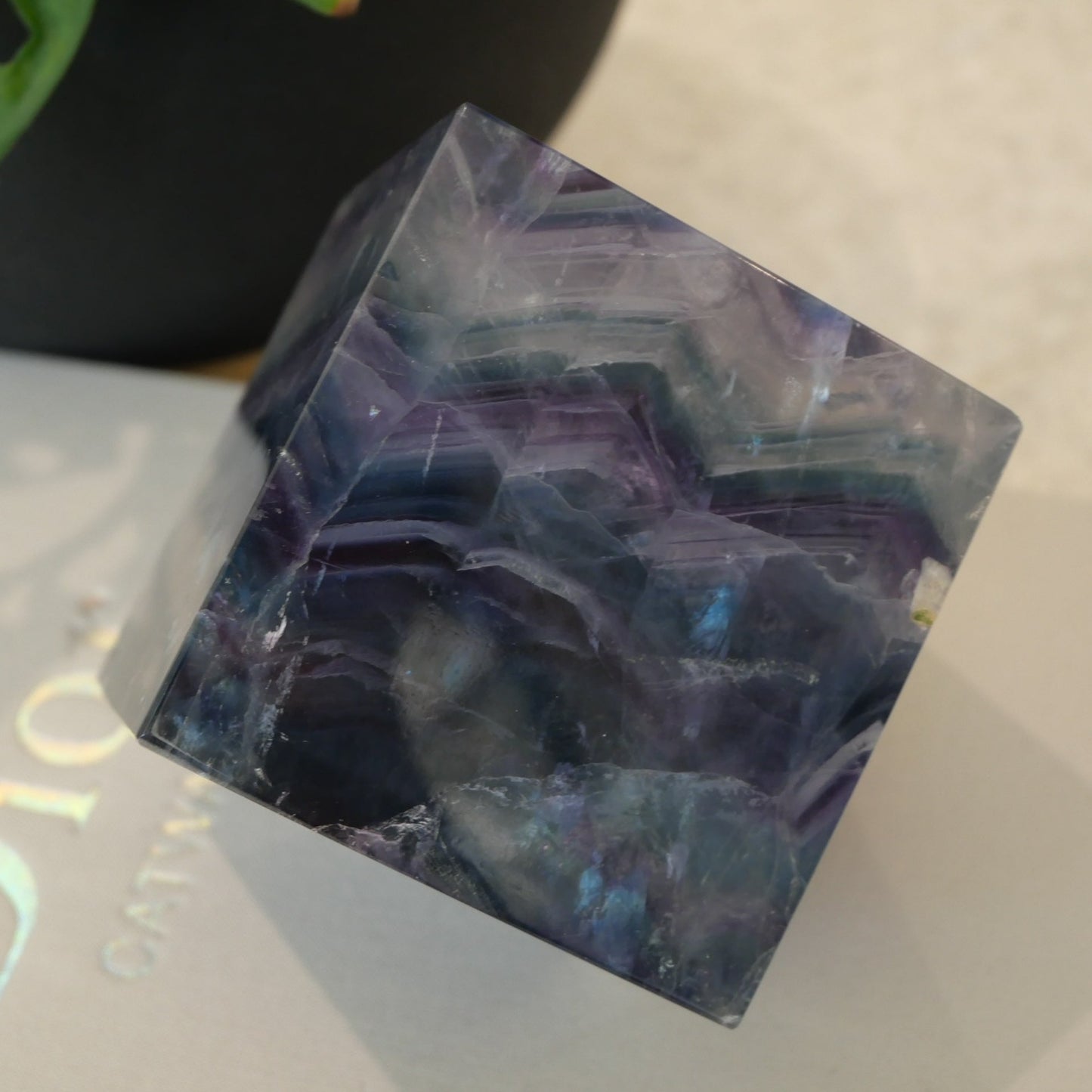 Rainbow Fluorite Cube No 271