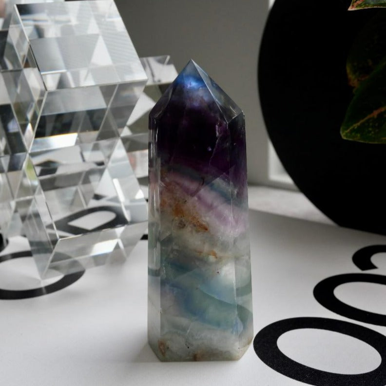 Rainbow Fluorite Tower No 359