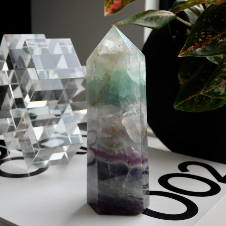 Rainbow Fluorite Tower No 360