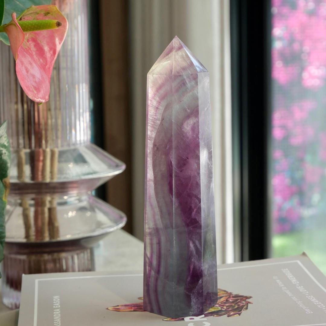 Rainbow Fluorite Tower No 61