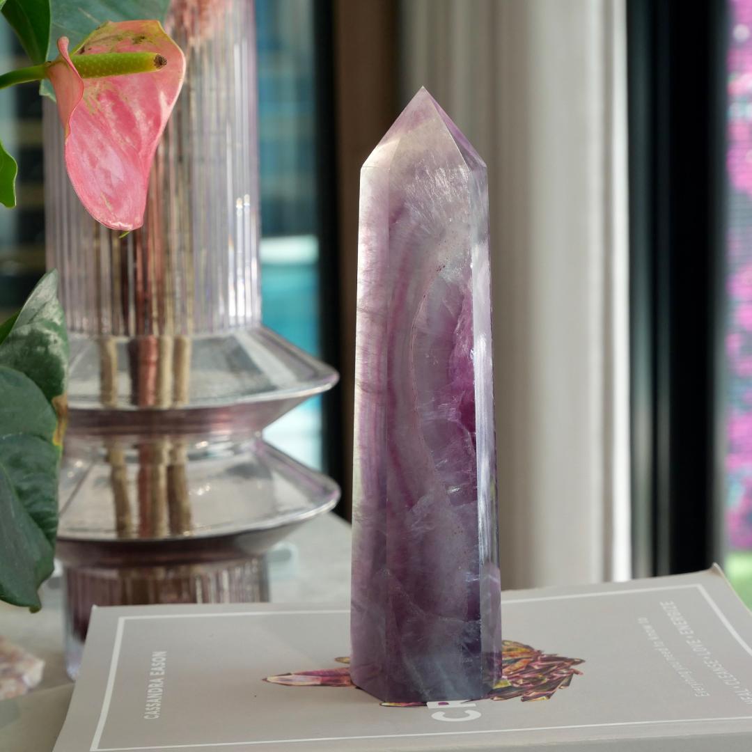 Rainbow Fluorite Tower No 61