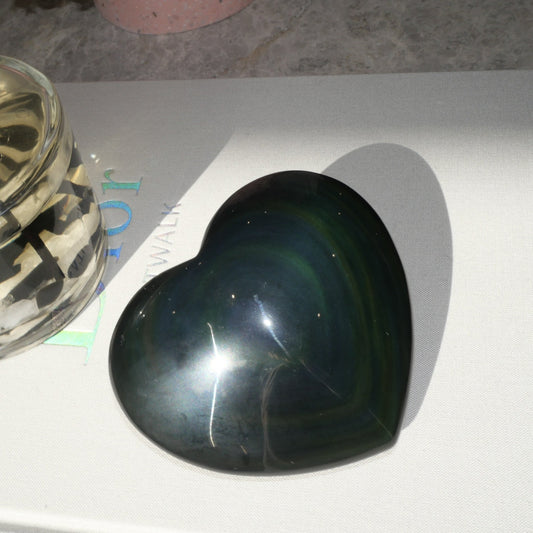 Rainbow Obsidian Heart No 281