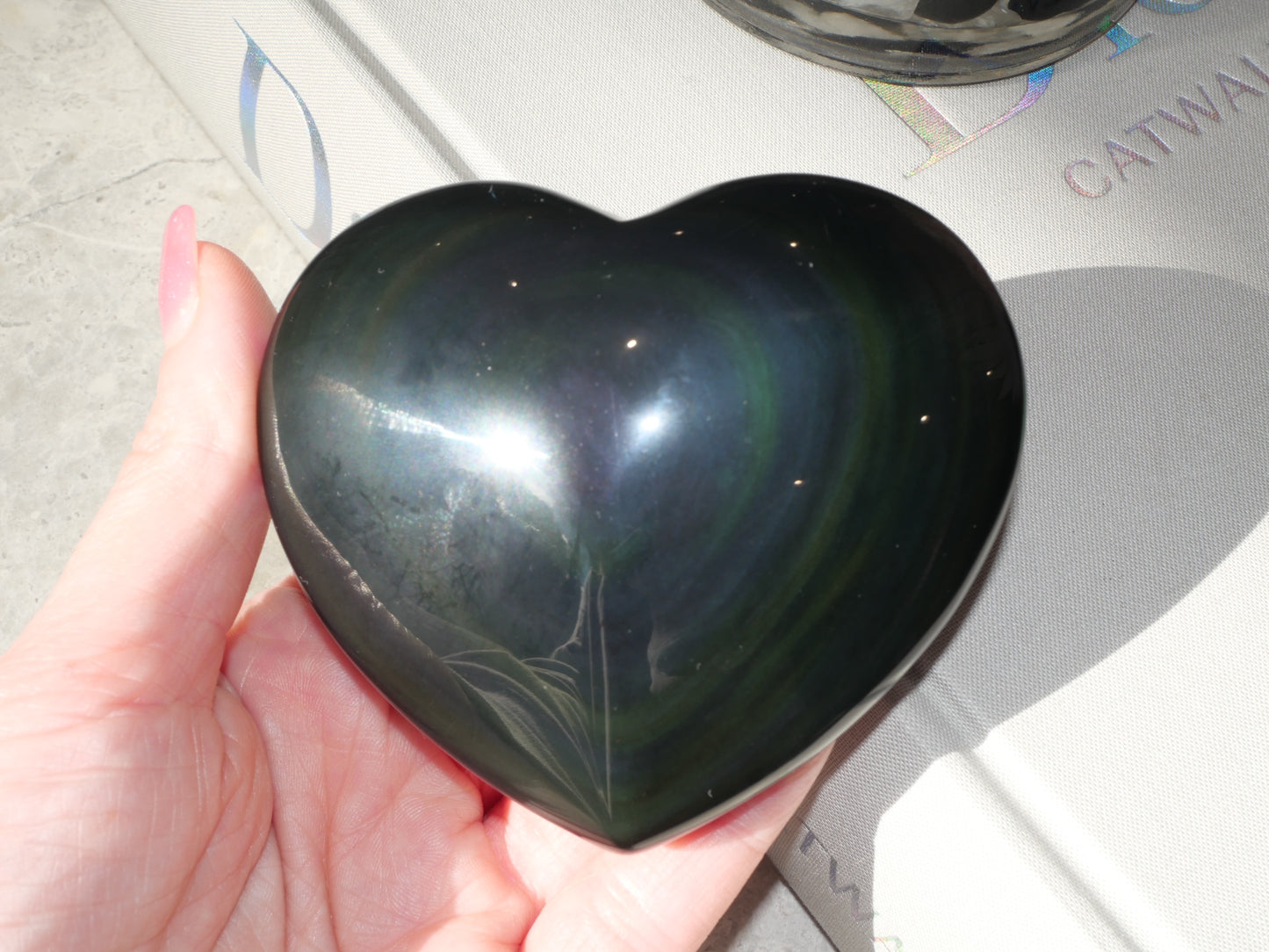 Rainbow Obsidian Heart No 281