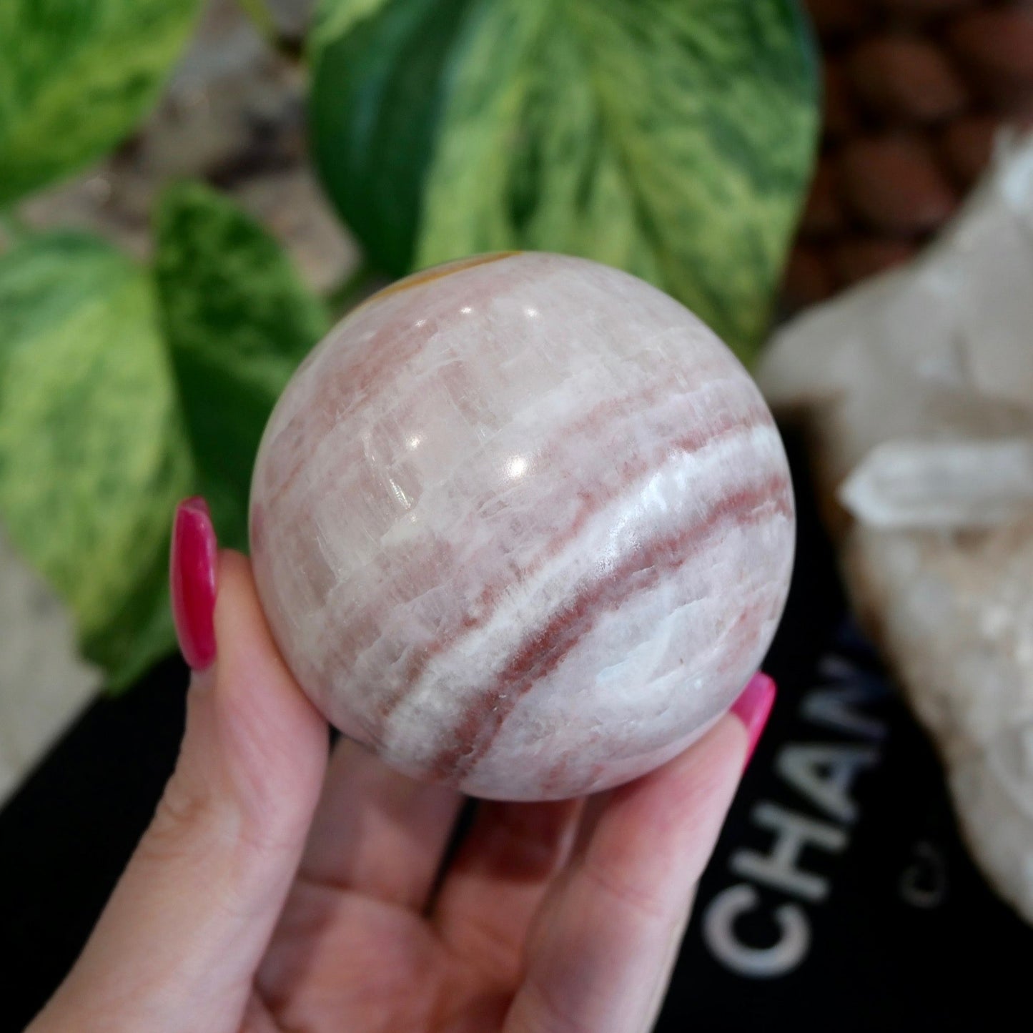 Rose Calcite Sphere No 69