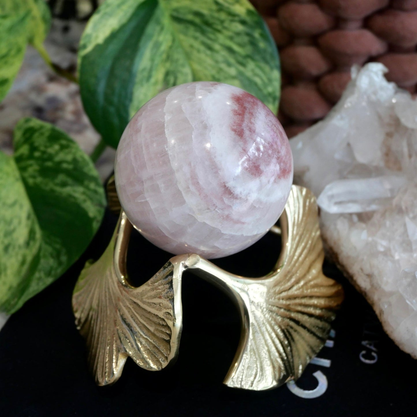 Rose Calcite Sphere No 70