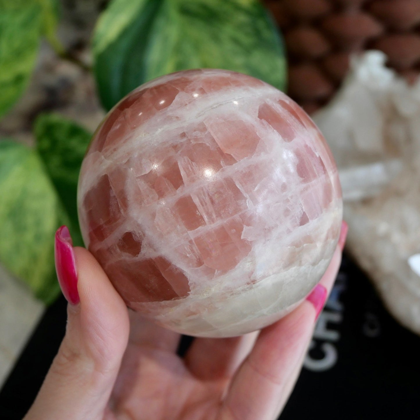 Rose Calcite Sphere No 71