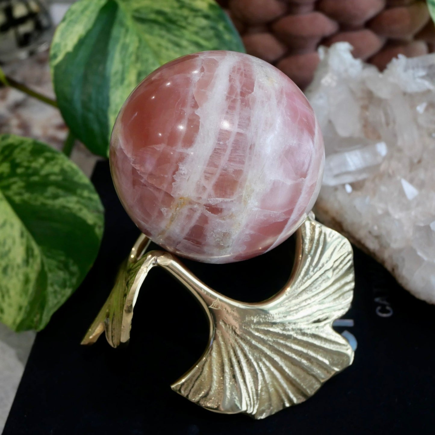 Rose Calcite Sphere No 72