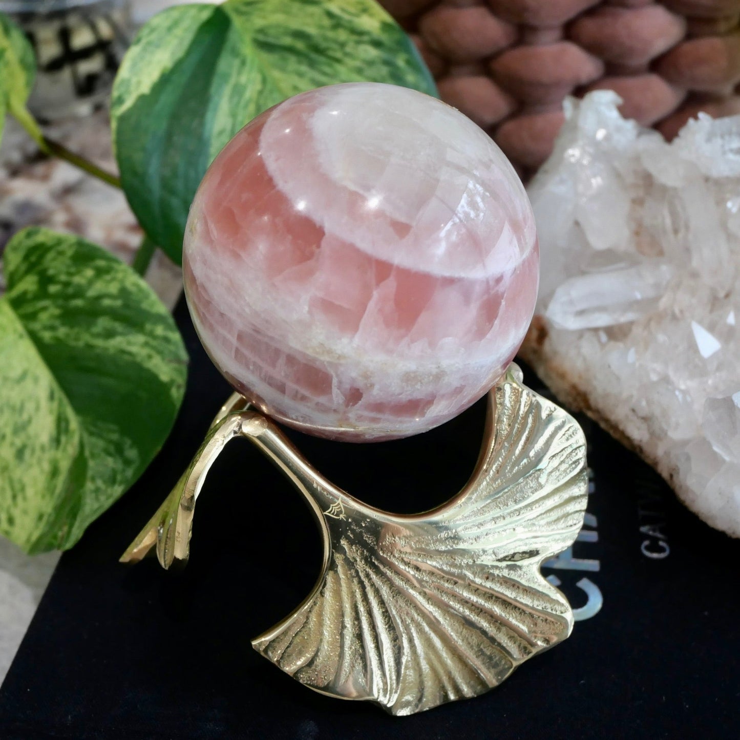 Rose Calcite Sphere No 72