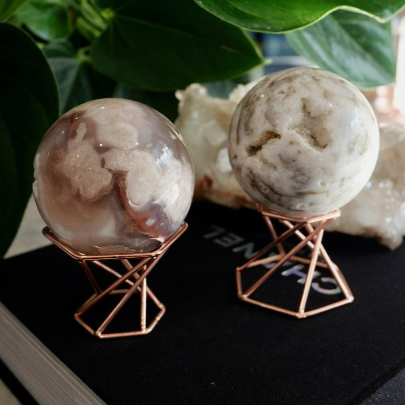 Rose Gold Sphere Stands