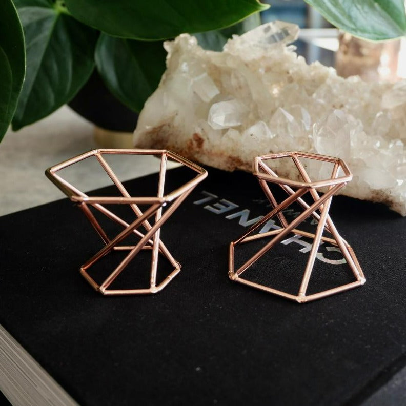 Rose Gold Sphere Stands