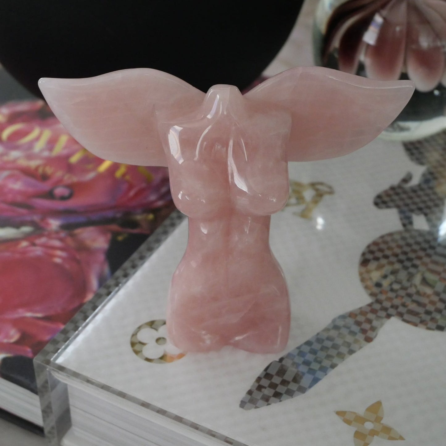 Rose Quartz Goddess Angel