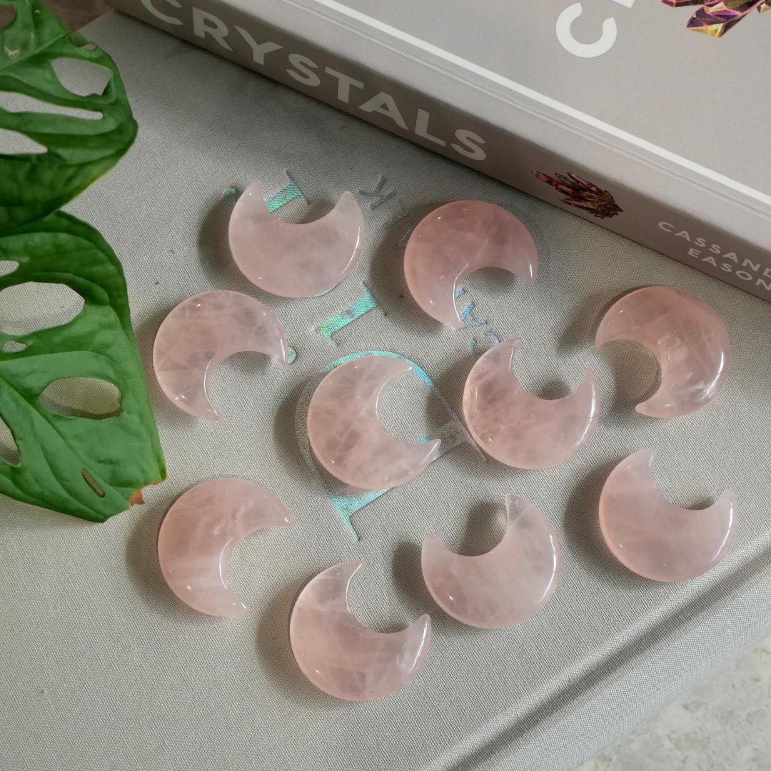 Rose Quartz Mini Moons