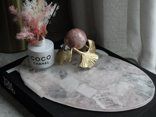 Rose Quartz Oval Platter