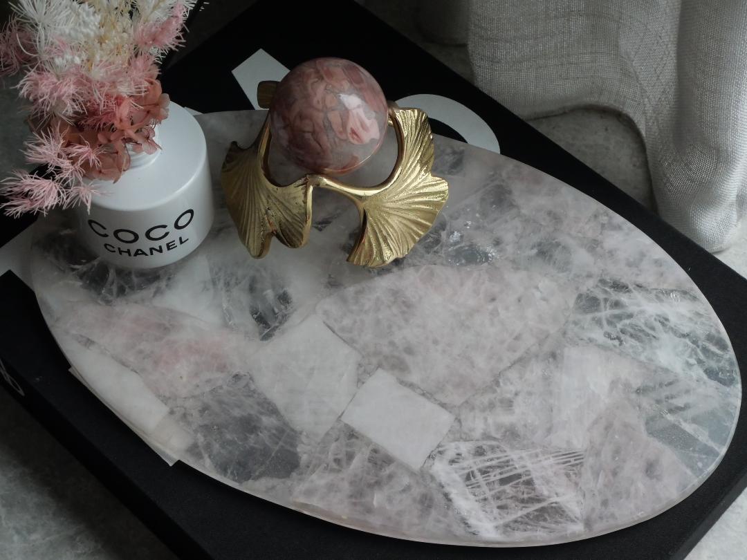 Rose Quartz Oval Platter