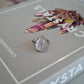 Rose Quartz Teardrop Adjustable Ring